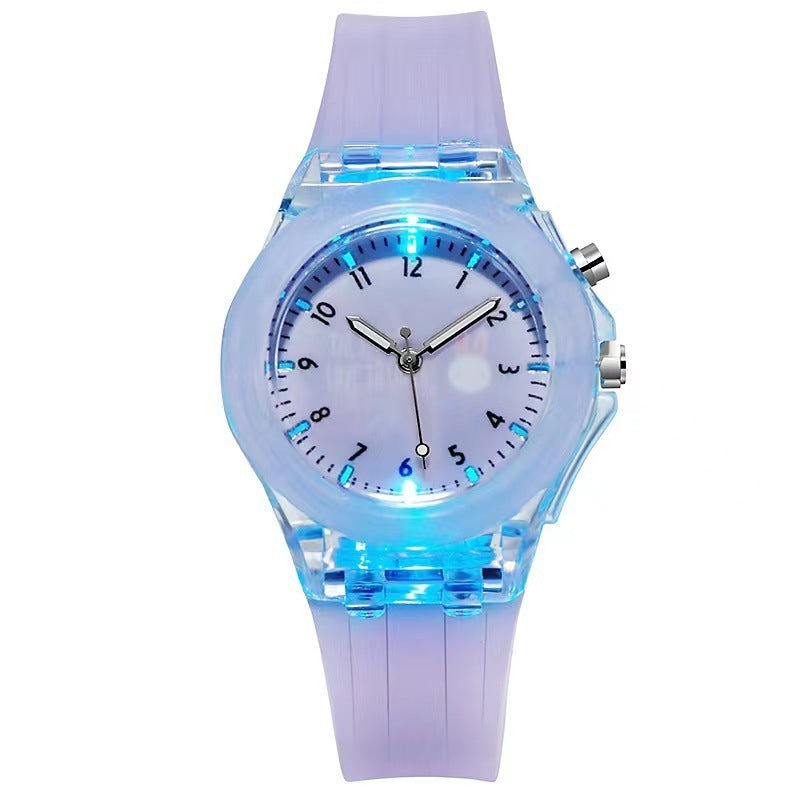 Silicone Cartoon Children's Luminous Fruit Pattern Watch