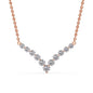 Round Graduated V-Necklace