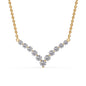 Round Graduated V-Necklace