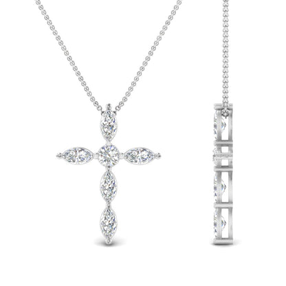 1 Ct. Marquise Diamond Cross Pendant