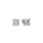 Princess-Cut Diamond Solitaire Stud Earrings [IGI Certified]