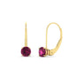 1 Carat Round Diamond Lever Back Earrings