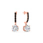 1 Carat Solitaire Diamond Drop Earrings