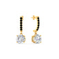 1 Carat Solitaire Diamond Drop Earrings