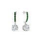 1 Carat Solitaire Diamond Drop Earrings