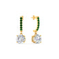 1 Carat Solitaire Diamond Drop Earrings