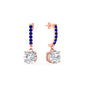 1 Carat Solitaire Diamond Drop Earrings
