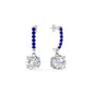 1 Carat Solitaire Diamond Drop Earrings