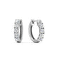 1 Carat Sparkle Five Stone Hoop Earrings