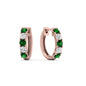 1 Carat Sparkle Five Stone Hoop Earrings