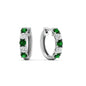 1 Carat Sparkle Five Stone Hoop Earrings