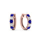 1 Carat Sparkle Five Stone Hoop Earrings
