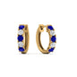 1 Carat Sparkle Five Stone Hoop Earrings