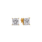 Princess-Cut Diamond Solitaire Stud Earrings [IGI Certified]