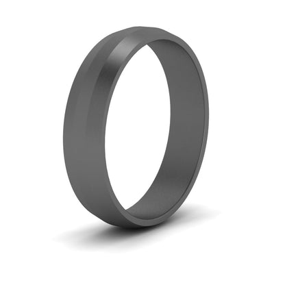 Wedding Band Beveled Edge Matte