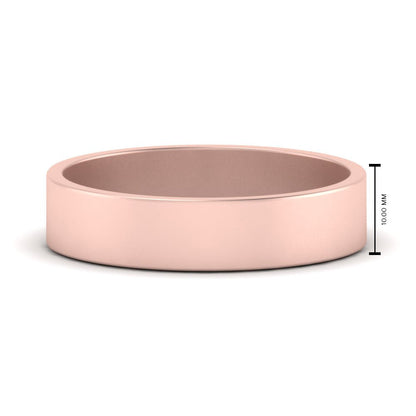 5 mm Flat Gold Wedding Band