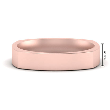 Square Comfort Fit Mens Wedding Band