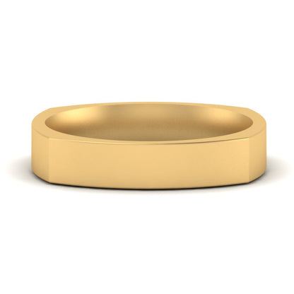Square Comfort Fit Mens Wedding Band