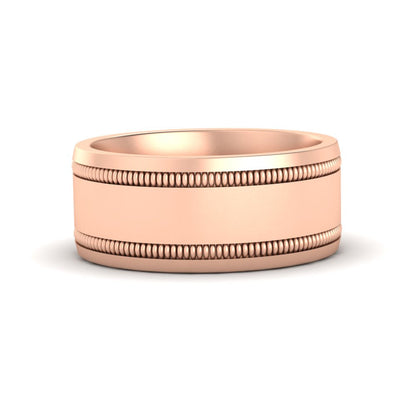 Mens Band Double Milgrain