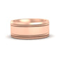 Mens Band Double Milgrain