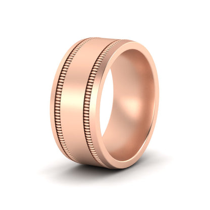 Mens Band Double Milgrain