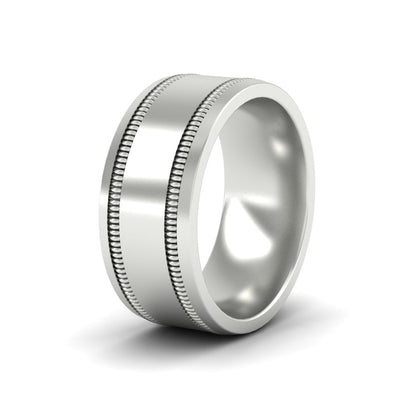 Mens Band Double Milgrain