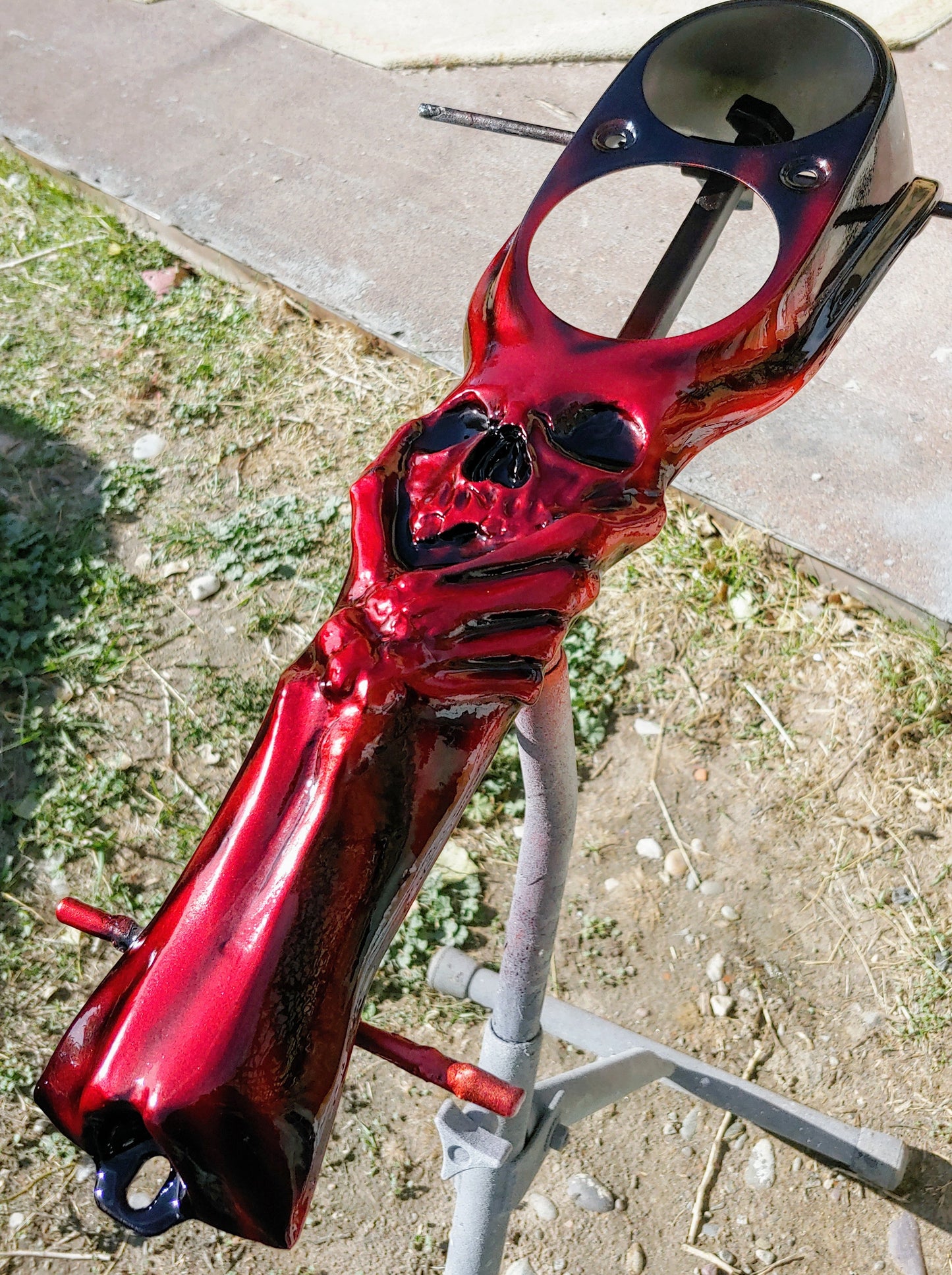 Harley Davidson console with 3D skull theme