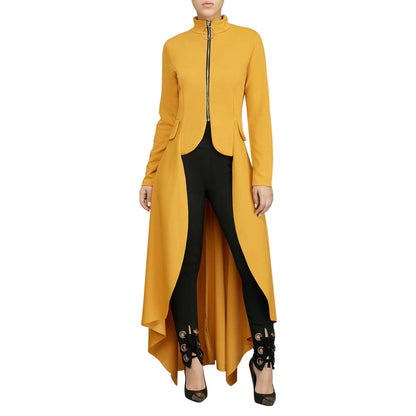 Long Sleeve Turtleneck Zipper Dress Faux Dresses
