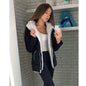 Comfortable Classy Attractive Four-color Fleece Hooded Cardigans