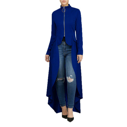 Long Sleeve Turtleneck Zipper Dress Faux Dresses