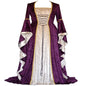 Women's Gold Veet Bell Sleeve Retro Medieval Dresses