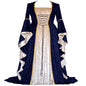 Women's Gold Veet Bell Sleeve Retro Medieval Dresses