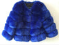 Women's Faux Fox Fur Round Neck Slim Coats