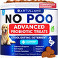 No Poo Chews for Dogs   Coprophagia Stool Eating Deterrent   Stop Eating Poop Treats with Probiotics Pumpkin & Digestive Enzymes   Prevent Dog Puppy from Eating Poop   Gut Health Support Supplement