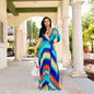 Women's Printed Chiffon Sexy Dress With Lining Dresses