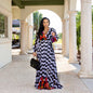Women's Printed Chiffon Sexy Dress With Lining Dresses
