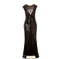 Sequined Fishtail Hem Long Slim Dress Wedding Dresses