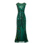 Sequined Fishtail Hem Long Slim Dress Wedding Dresses