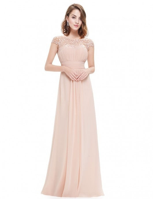 Women's Classic Classy Lace Dress Bridesmaid Wedding Dresses