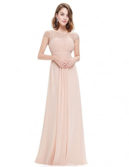Women's Classic Classy Lace Dress Bridesmaid Wedding Dresses