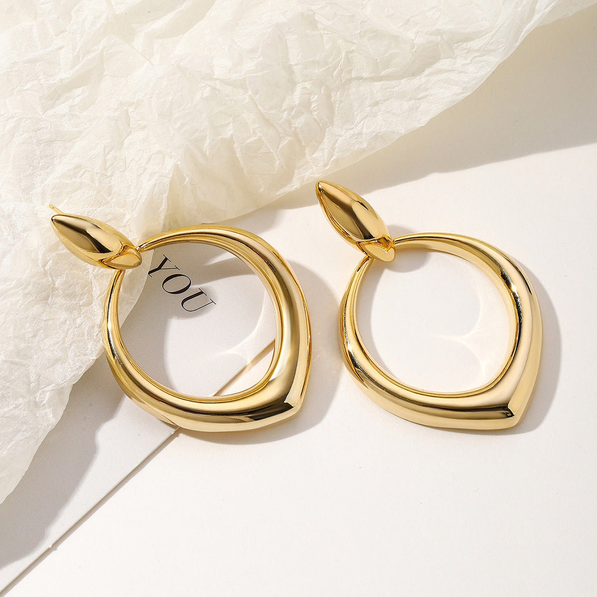 Hong Kong Style Niche Tassel Design Sense Ear Ring Cold Style