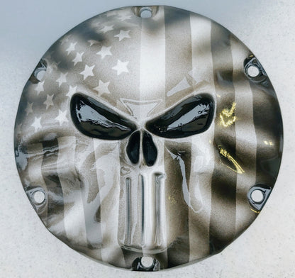 Sportster Punisher American Flag Harley derby cover