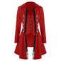 Women's Medieval Solid Color Long Sleeve Three Coats