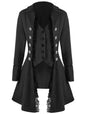 Women's Medieval Solid Color Long Sleeve Three Coats