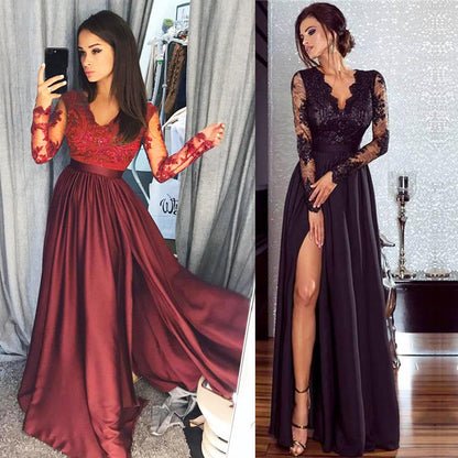 Sexy Deep V Lace Fashion Dress Wedding Dresses