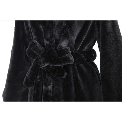 Women's Faux Fur Hooded Thickened Long Section Coats