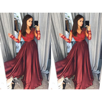 Sexy Deep V Lace Fashion Dress Wedding Dresses