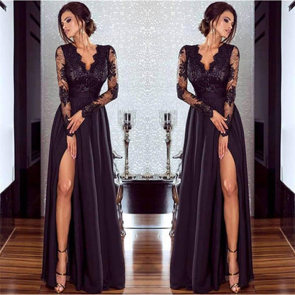 Sexy Deep V Lace Fashion Dress Wedding Dresses