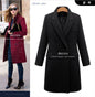 Women's Classic Fashion Mid-length Woolen Double-breasted Coats
