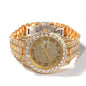 Hip-hop full-diamond waterproof quartz watches